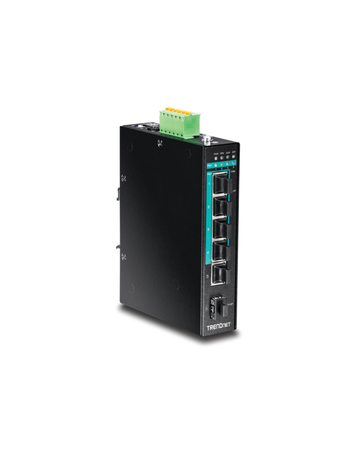 trendnet Przełącznik TI-PG541 4-Port 1GB PoE Plus+1Port 1GB+1Port 1GB SFP Przemysłowy Niezarządzalny główny