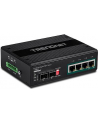 trendnet Przełącznik TI-PG62B 4-Port 1GB PoE Plus+2Port 1GB SFP Przemysłowy Niezarządzalny DIN Rail - nr 20