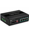 trendnet Przełącznik TI-PG62B 4-Port 1GB PoE Plus+2Port 1GB SFP Przemysłowy Niezarządzalny DIN Rail - nr 25