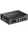 trendnet Przełącznik TI-G62 5-Port 1GB+1Port 1GB SFP Przemysłowy Niezarządzalny DIN Rail - nr 1