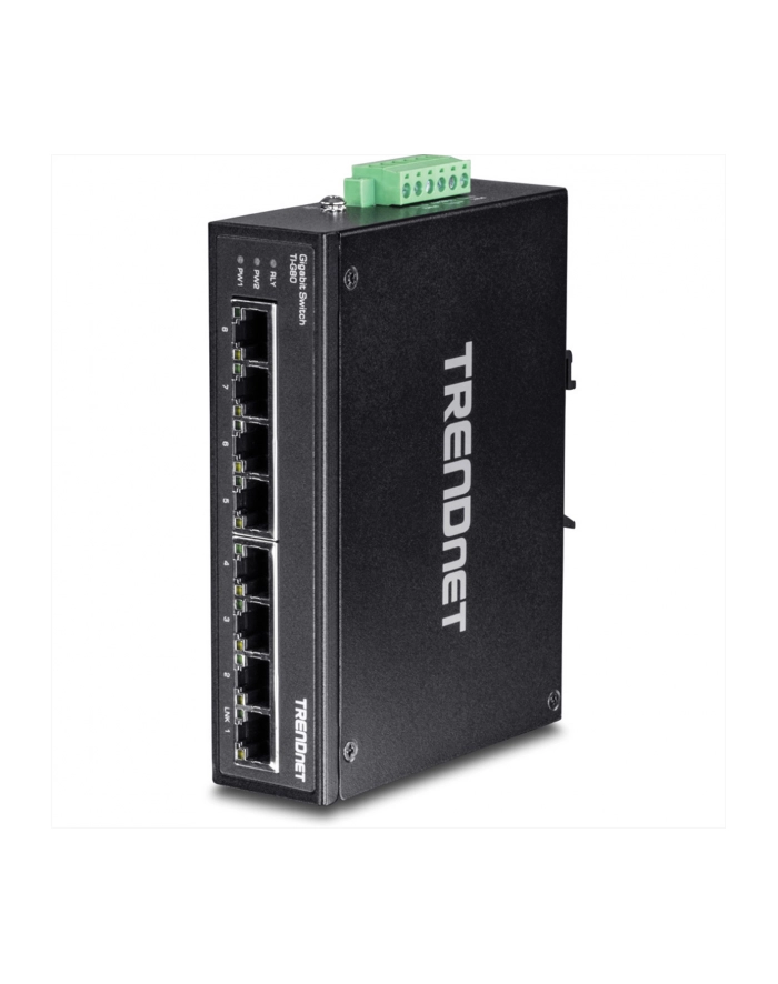trendnet Przełącznik TI-G80 8-Port 1GB Przemysłowy Niezarządzalny DIN Rail główny