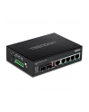 trendnet Przełącznik TI-PG62 4-Port 1GB PoE Plus+1Port 1GB SFP+1Port SFP Przemysłowy Niezarządzalny - nr 15