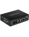 trendnet Przełącznik TI-PG62 4-Port 1GB PoE Plus+1Port 1GB SFP+1Port SFP Przemysłowy Niezarządzalny - nr 1
