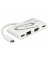 DeLOCK Dockingstation USB C 3.1 > HDMI 4K + VGA + LAN + USB, Adapter - nr 3