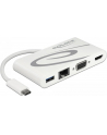 DeLOCK Dockingstation USB C 3.1 > HDMI 4K + VGA + LAN + USB, Adapter - nr 7