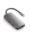 Sharkoon USB 3.0 Type C Multiport Adapter - USB-C, HDMI, MicroSD, SD - dark grey - nr 10