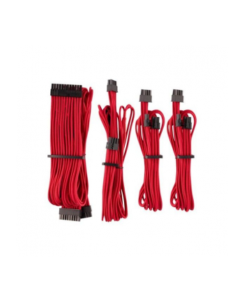 Corsair Power Supply Cable Premium Starter Kit Type 4 Gen 4, 8-piece - red