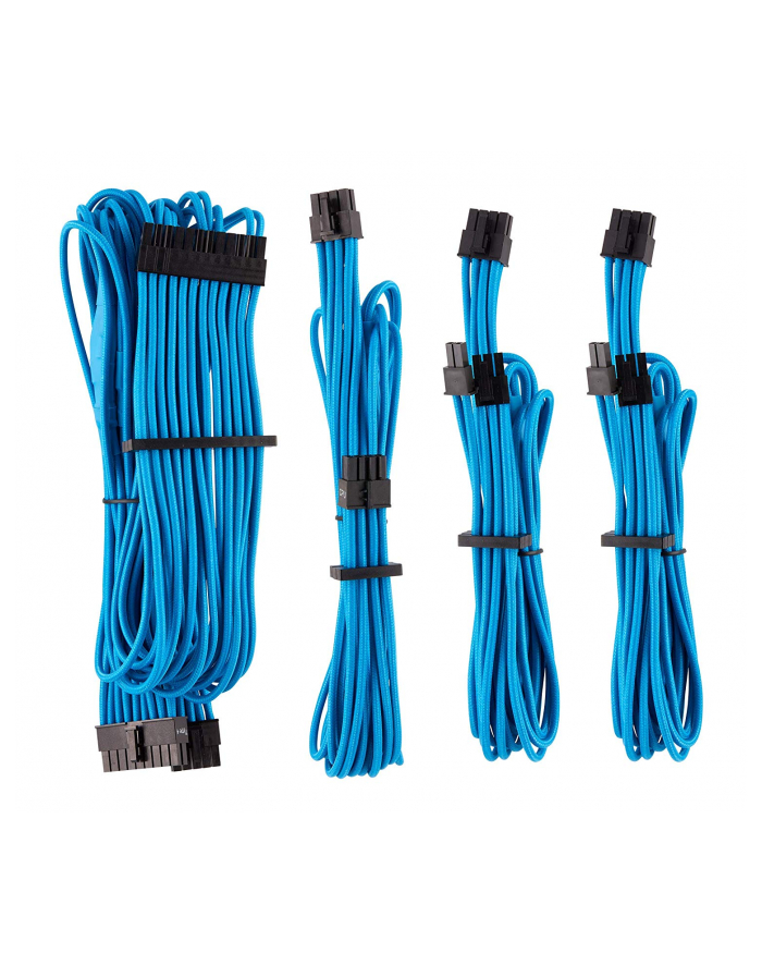 Corsair Power Supply Cable Premium Starter Kit Type 4 Gen 4, 8-piece - blue główny