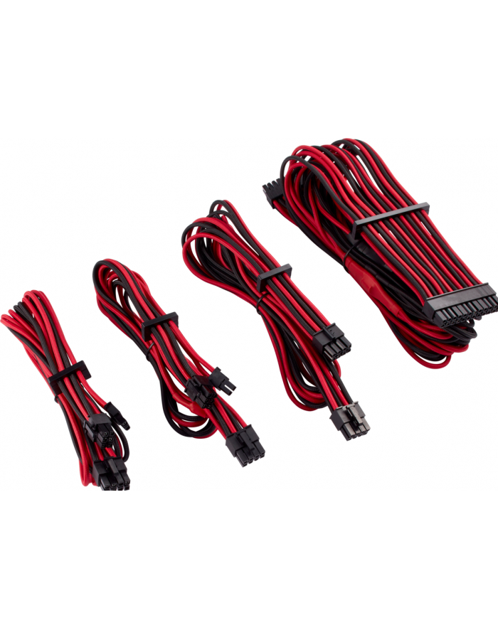 Corsair Power Supply Cable Premium Starter Kit Type 4 Gen 4, 8-piece - red/black główny