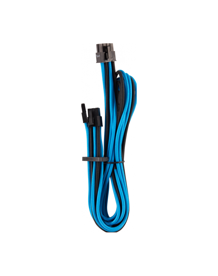 Corsair Premium Sleeved PCIe Cable Type 4 Gen 4 - blue/black główny