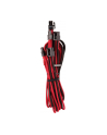 Corsair Premium Sleeved PCIe Dual Cable Type 4 Gen 4, Y-Cable - red/black - nr 1