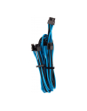 Corsair Premium Sleeved PCIe Dual Cable Type 4 Gen 4, Y-Cable - blue black - nr 1
