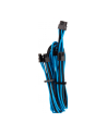 Corsair Premium Sleeved PCIe Dual Cable Type 4 Gen 4, Y-Cable - blue black - nr 3