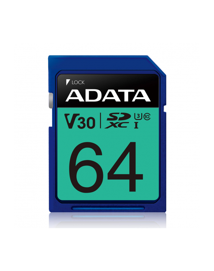 adata Karta pamięci SDXC PremierPro 64GB UHS-I U3 V30 100/80 MB/s główny