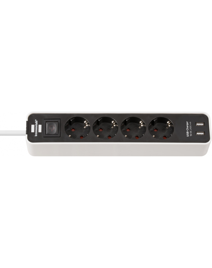 Brennenstuhl Ecolor 4x Power 2x USB - 1.5m - white główny