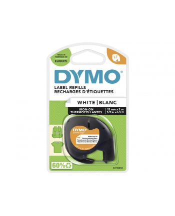 Dymo LT tape black/white 12mmx2m