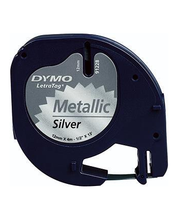 Dymo LT-Band black / silver 12mmx4m