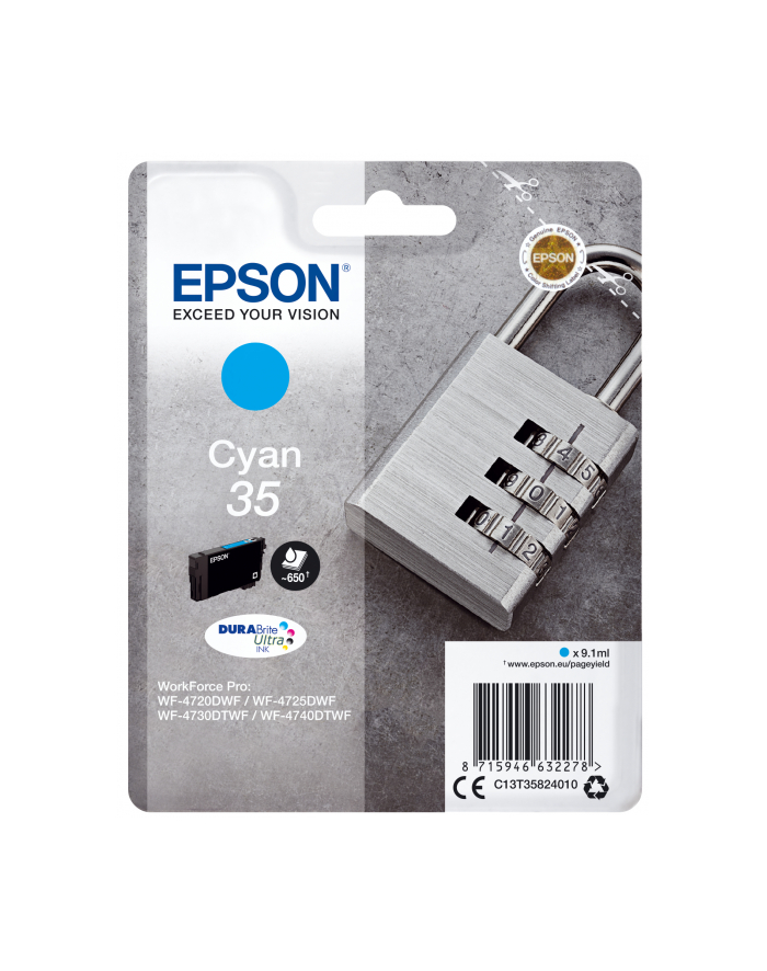 Epson ink Cyan C13T35824010 główny