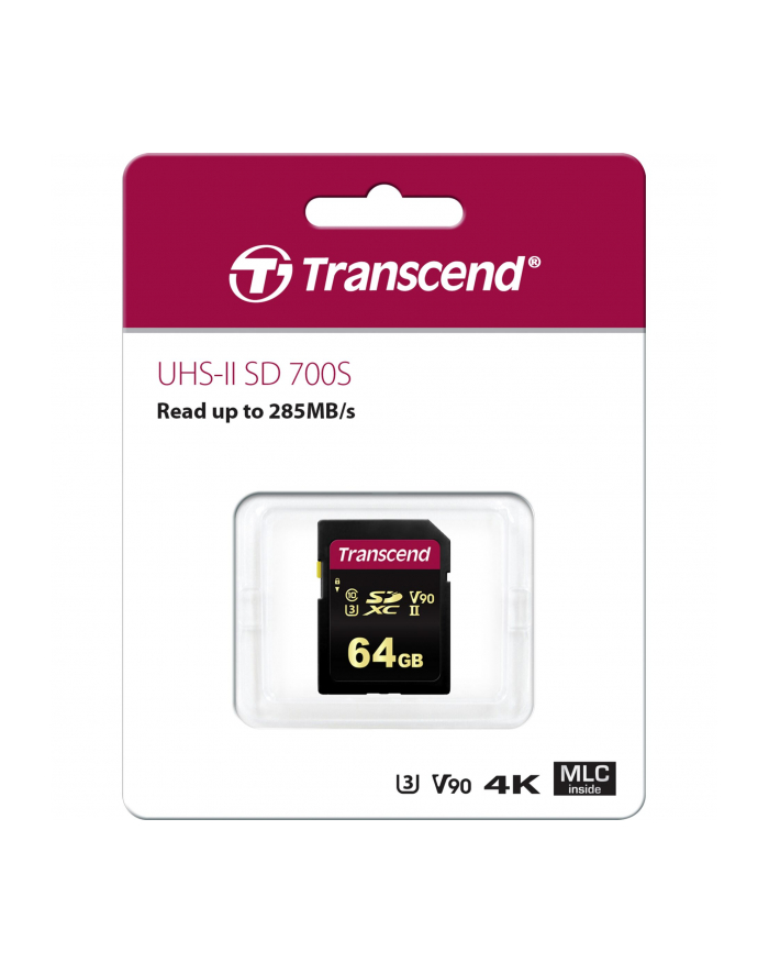 Transcend 700S 64 GB - UHS-II U3, Class 10, V90 główny