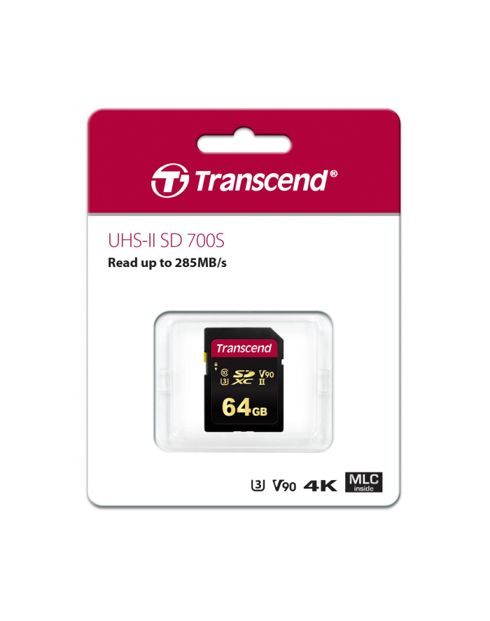 Transcend 700S 64 GB - UHS-II U3, Class 10, V90 główny