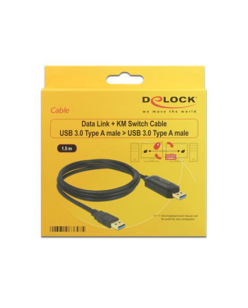 DeLOCK USB3.0 DataLink St A-A 1.5m - KM switch