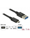 DeLOCK USB3.1 St.C -> USB Type A pc. 1m- Gen2 coaxial USB 10Gbps - nr 4
