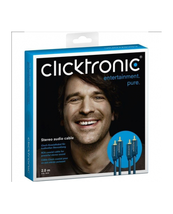 Clicktronic stereo audio cable 2m nr 1