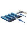 DeLOCK Riser Karte PCI Express x1 > 4 x PCIe x16 - nr 28