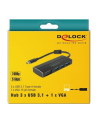 DeLOCK USB C 3.1> 3x USB 3.0 A Hub + VGA 4K - nr 14