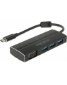 DeLOCK USB C 3.1> 3x USB 3.0 A Hub + VGA 4K - nr 8