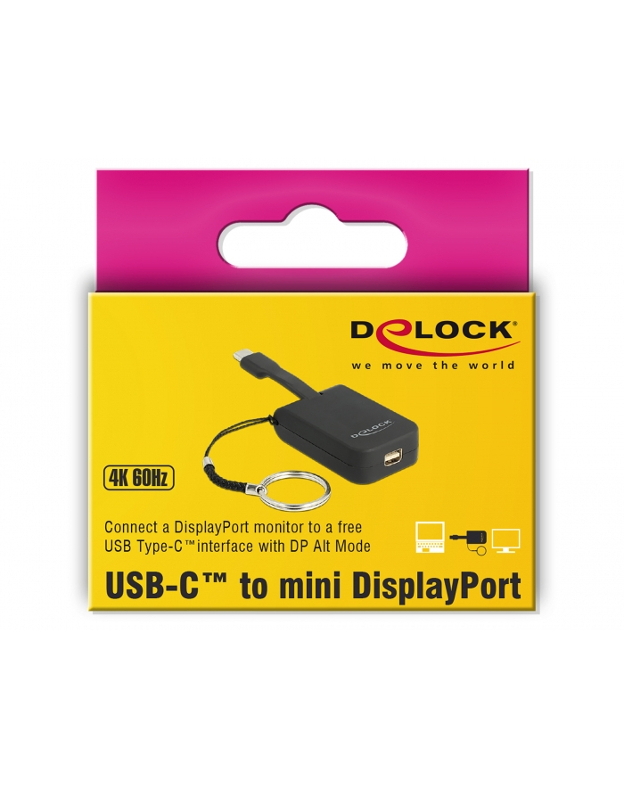 DeLOCK USB C> miniDP 4K 60Hz Key. główny