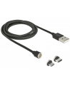 DeLOCK magnet. USB set f. USB C bk 1.1m- Data and charging cable set - nr 11