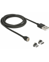 DeLOCK magnet. USB set f. USB C bk 1.1m- Data and charging cable set - nr 16