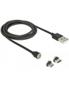 DeLOCK magnet. USB set f. USB C bk 1.1m- Data and charging cable set - nr 20