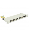 DeLOCK 10 Patchpanel 12P Cat .6A 0,5HE gray - nr 8