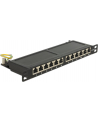 DeLOCK 10 Patchpanel 12P Cat.6A 0,5HE black - nr 2