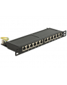 DeLOCK 10 Patchpanel 12P Cat.6A 0,5HE black - nr 4