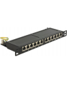 DeLOCK 10 Patchpanel 12P Cat.6A 0,5HE black - nr 7