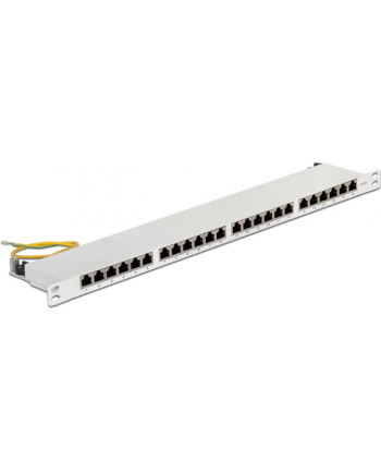 DeLOCK 19 Patchpanel 24P Cat.6 0.5 HE gray