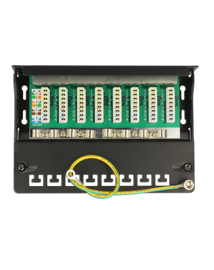 DeLOCK Patchpanel 8 Port Cat.6 black - Network Desktop główny