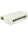 DeLOCK Patchpanel 8 Port Cat.6 gray - Network Desktop - nr 3