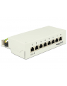 DeLOCK Patchpanel 8 Port Cat.6 gray - Network Desktop - nr 7