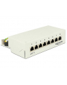 DeLOCK Patchpanel 8 Port Cat.6 gray - Network Desktop - nr 9