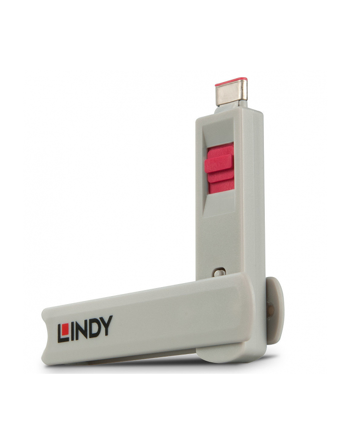 Lindy USB-C port lock red główny