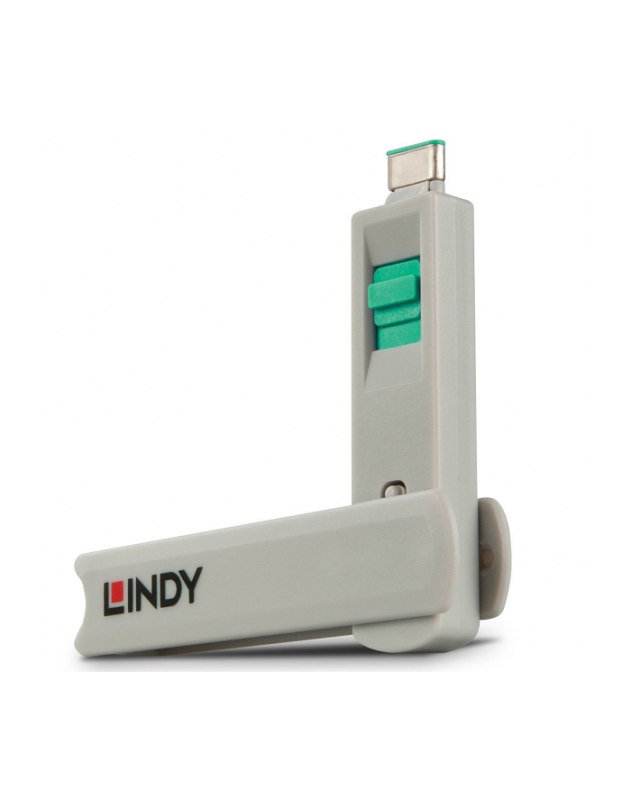Lindy USB-C port lock green główny