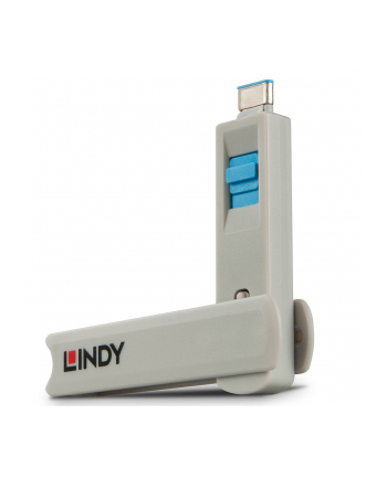 Lindy USB-C port lock blue