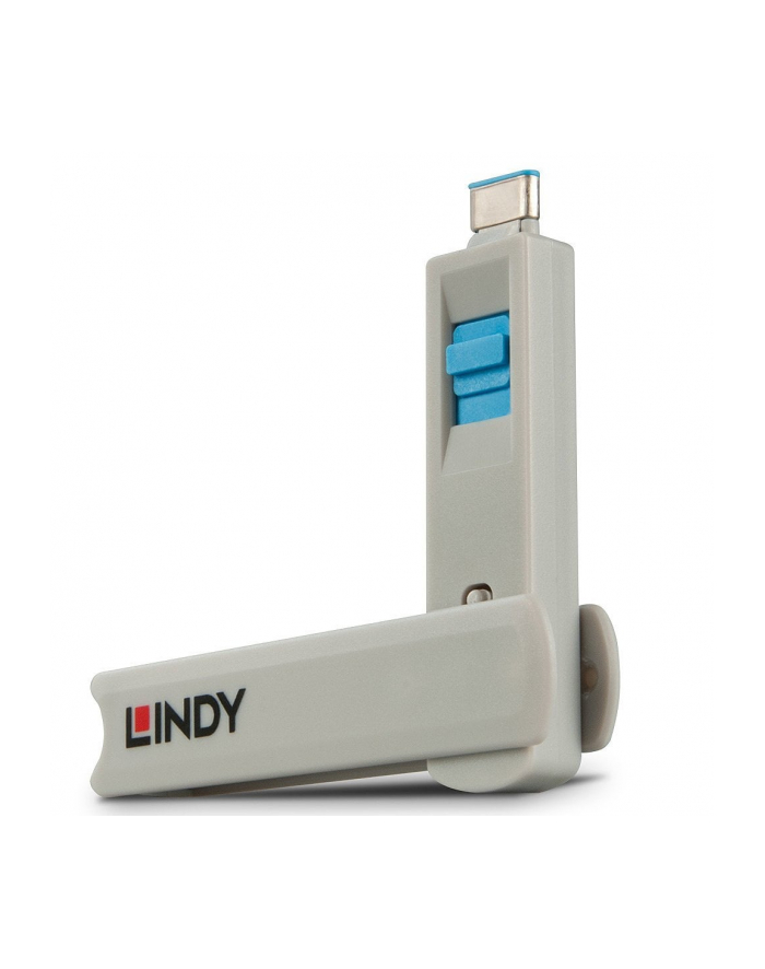 Lindy USB-C port lock blue główny