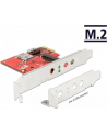 DeLOCK PCIe card> 1x internal M.2 + mSIM LP - nr 2