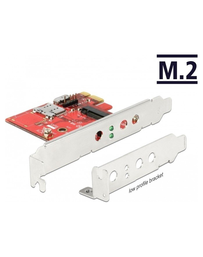 DeLOCK PCIe card> 1x internal M.2 + mSIM LP główny