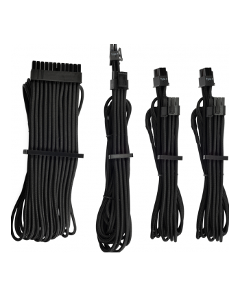 Corsair Power Supply Cable Premium Starter Kit Type 4 Gen 4, 8-piece - black